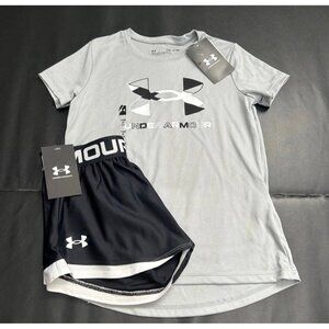 NWT Under Armour Athletic Set Girls Youth Size Small